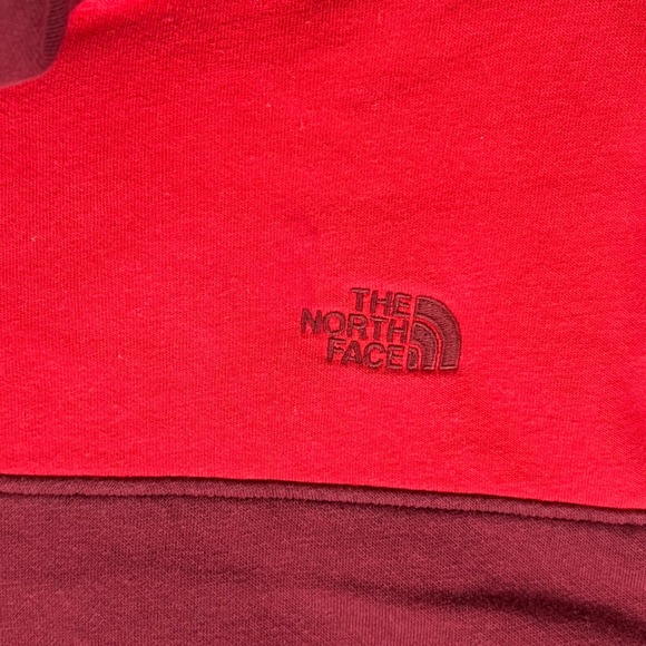 The North Face Mens L Pullover Hoodie Sweatshirt Two-Tone Red Casual Outdoors - Picture 10 of 10